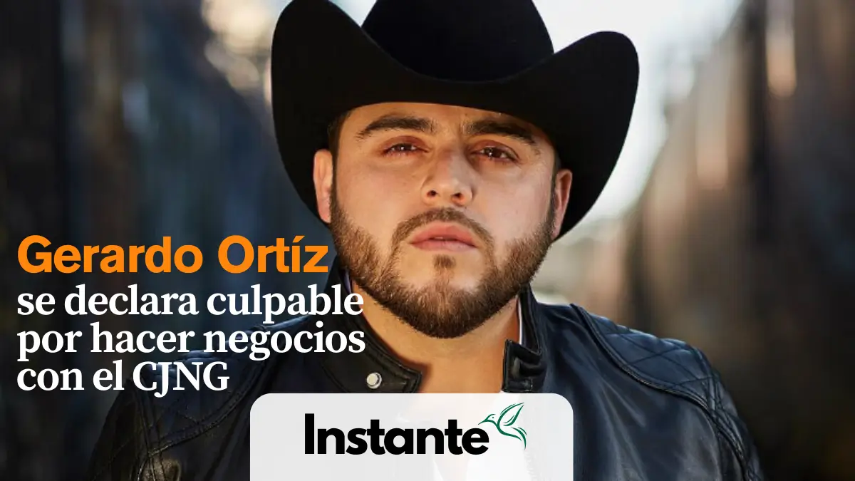Gerardo Ortiz admite haber actuado para el Cártel Jalisco Nueva Generación